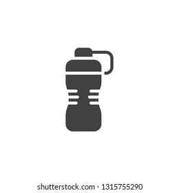 Fitness bottle vector icon. filled flat sign for mobile concept and web design. Sports bottle simple glyph icon. Symbol, logo illustration. Pixel perfect vector graphics