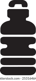 Ícone de vetor de garrafa de fitness. sinal plano preenchido para conceito móvel e web design. Ícone de garrafa de água da academia