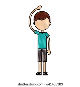 fitness boy exercising