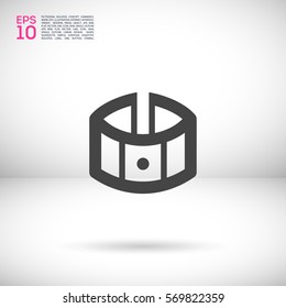 Fitness bracelet isolated line vector icon for websites and apps mobile minimalistic flat design