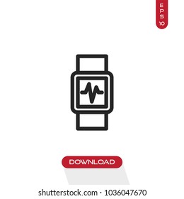 Fitness bracelet vector icon