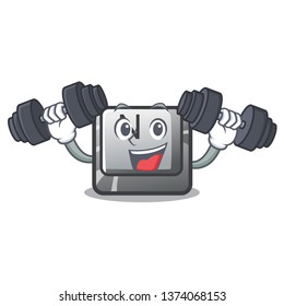 Fitness button N on a game character