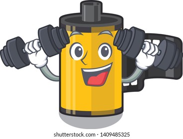 Fitness camera roll character.