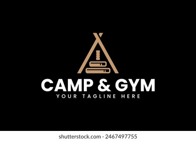 fitness camp logo design for gym fitness sport