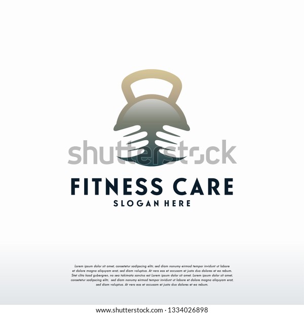 Fitness Care Logo Designs Vector Gym Stock Vector Royalty Free