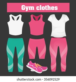 Fitness center concept with gym icons design, vector illustration 10 eps graphic.