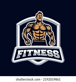 fitness center logo concept vector