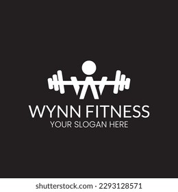  Fitness Center Logo . Sport and fitness logo Design . Gym Logo Icon Design Vector Stock