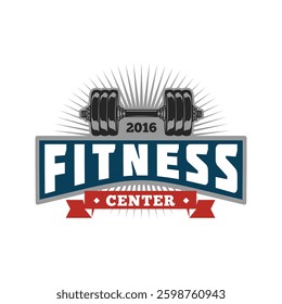 Fitness Center Logo Stock Illustrations, Vector Images.