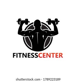 Fitness Center Logo Template Design Vector