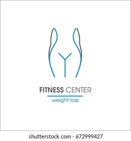 Fitness center. Template for logo