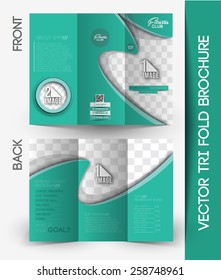 Fitness Center Tri-Fold Mock up & Brochure Design