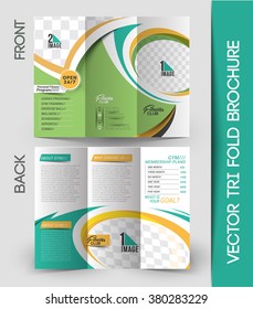 Fitness Center Tri-Fold Mock up & Brochure Design