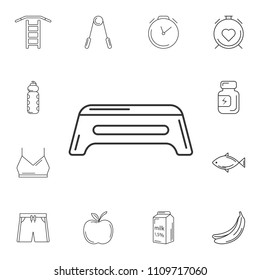 Fitness chair icon. Simple element illustration. Fitness chair symbol design from Gym and Health collection set. Can be used for web and mobile on white background