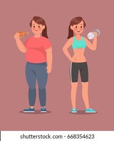 Fitness character vector design