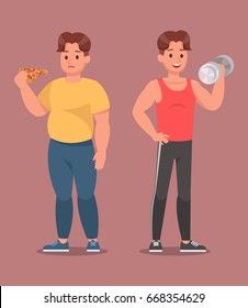 Fitness character vector design