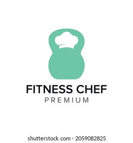 fitness chef logo icon vector template