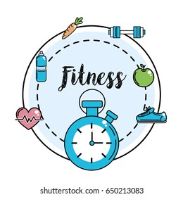 fitness choronometer with healthy tools