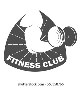 Fitness club logo design template