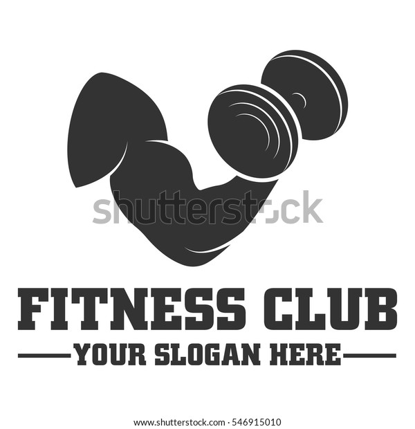 Fitness Club Logo Design Template Stock Vector Royalty Free