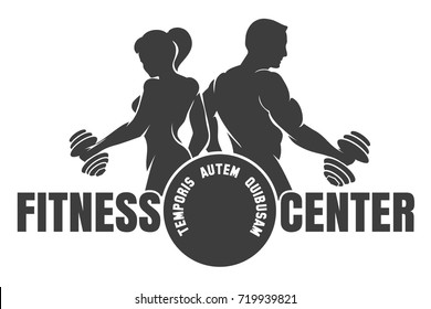 Free gym logo - Vector Art