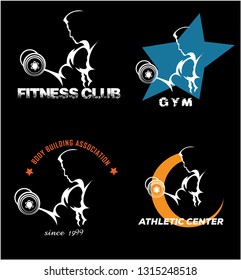 Fitness club logos