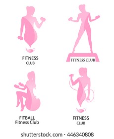fitness club pink icon