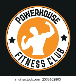 Fitness Club Powerhouse T Shirt design