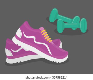 Fitness concept with gym icons design, vector illustration 10 eps graphic.