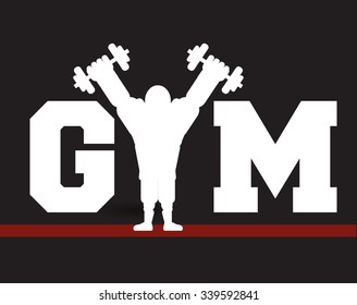 Fitness concept with gym icons design, vector illustration 10 eps graphic.