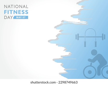 A Fitness Concept -Vector Illustration for National Fitness Day celebrates on 7th may , 