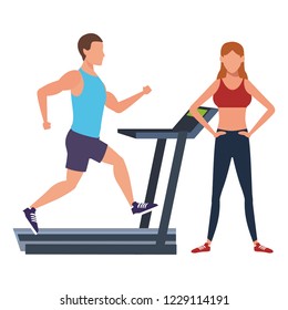 fitness couple training