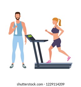 fitness couple training