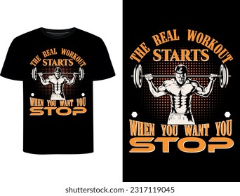Fitness and cross fight t shirt design .