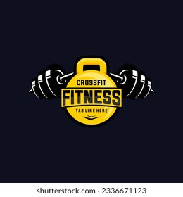 fitness cross fit healthy care logo