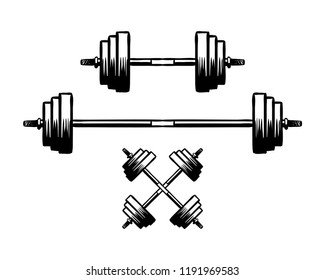 bent barbell silhouette