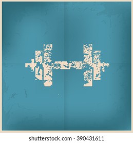 Fitness design on old paper background,vector