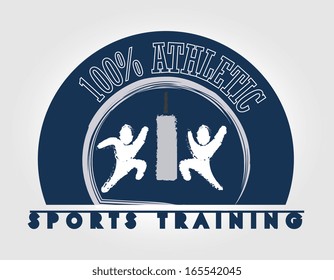 fitness design over gray  background vector illustration 