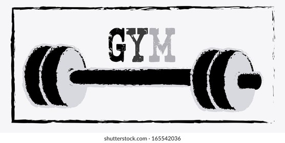 fitness design over  white background vector illustration 