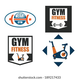 Fitness design over white background ,vector illustration