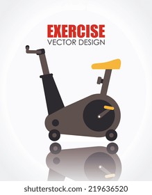 Fitness design over white background, vector illustration