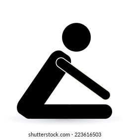 Fitness design over white background, vector illustration