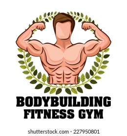 Fitness design over white background,  vector illustration