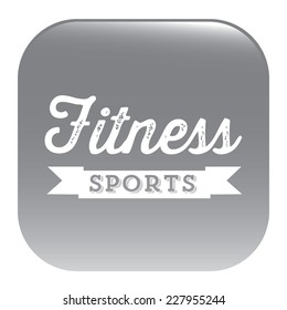 Fitness design over white background, vector illustration