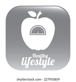 Fitness design over white background, vector illustration