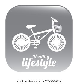 Fitness design over white background, vector illustration