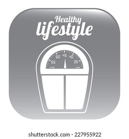 Fitness design over white background, vector illustration