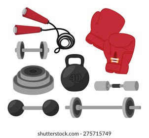 Fitness design over white background, vector illustration.