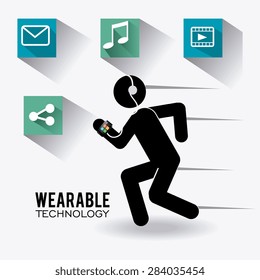 Fitness design over white background, vector illustration.