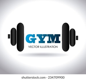 Fitness design over white background,vector illustration